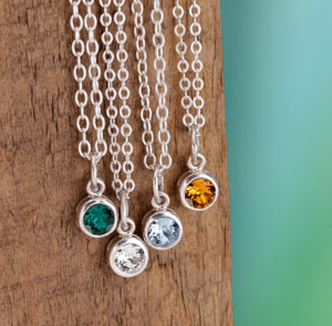 Crystal Birthstone Necklaces